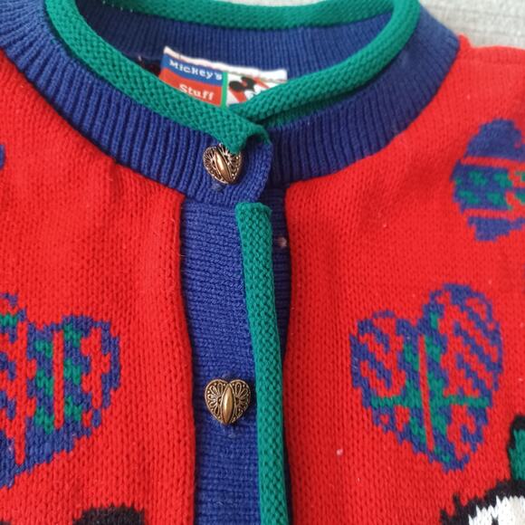 VTG Mickeys Stuff By Jet Set Knit Sweater Kids M 10/12 Mickey & Minnie Disney - Picture 4 of 11
